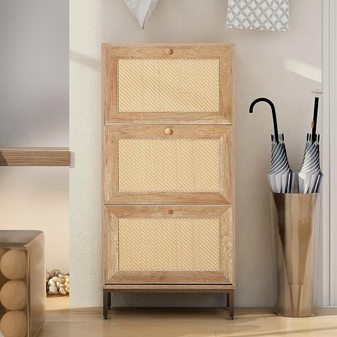Scarpiera in rattan: un tocco bohémien ed elegante per la vostra casa