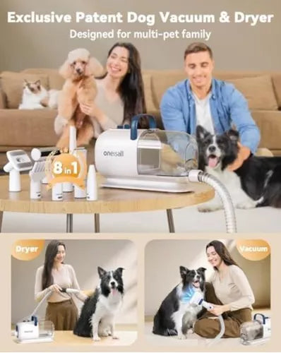 Asciugacapelli e tagliapelo 2 in 1 per cani Oneisall: Toelettatura rivoluzionaria per il tuo amico a quattro zampe! ✂️✨