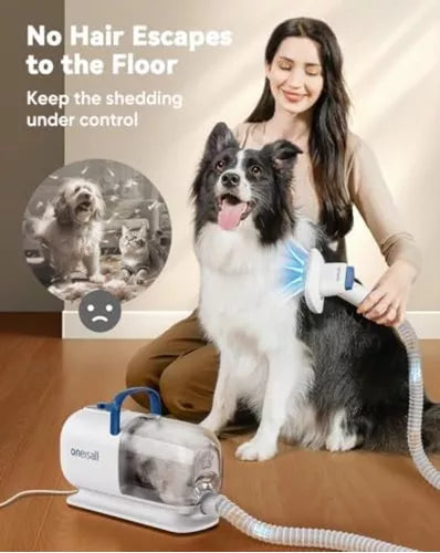 Asciugacapelli e tagliapelo 2 in 1 per cani Oneisall: Toelettatura rivoluzionaria per il tuo amico a quattro zampe! ✂️✨