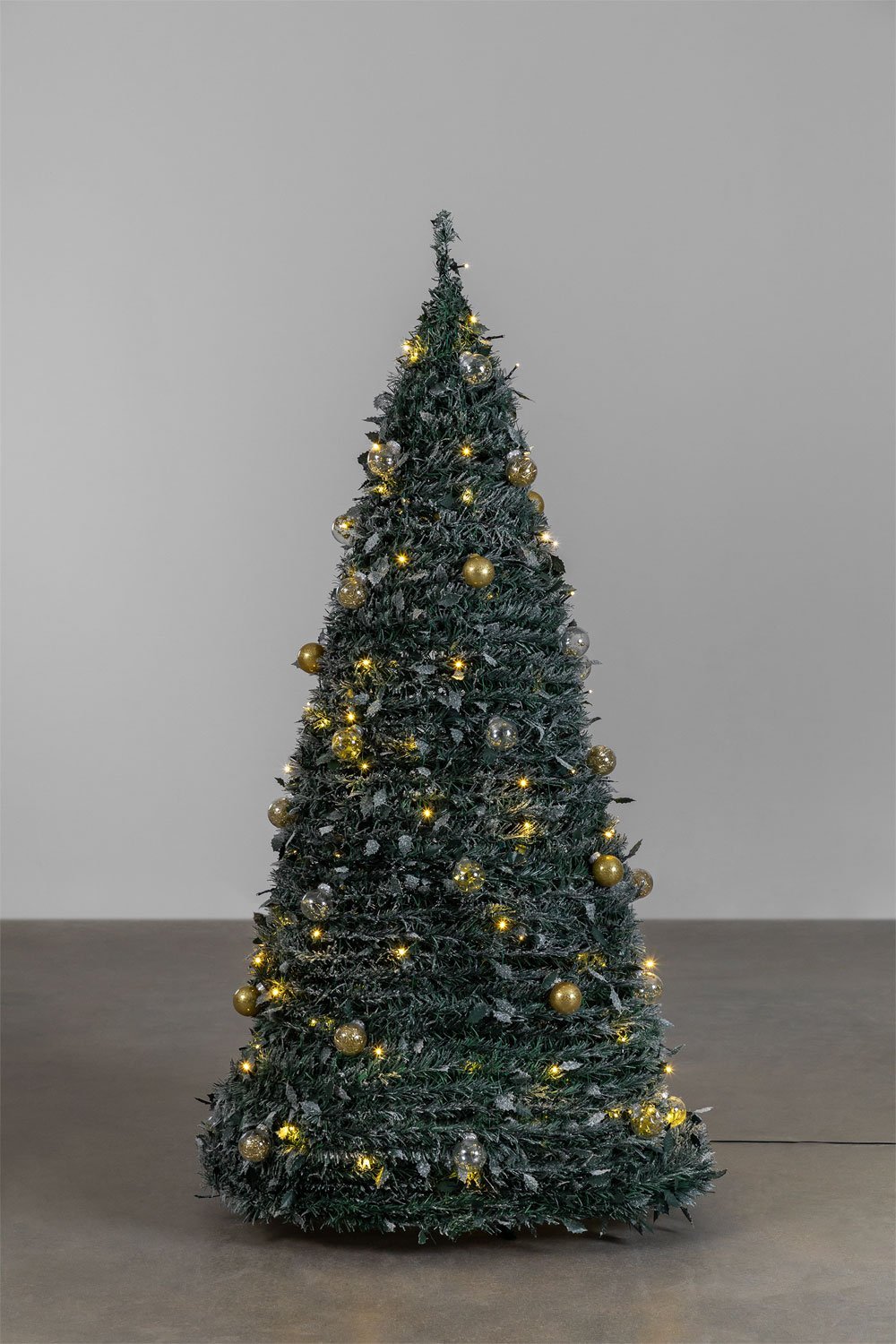 Albero di Natale Pieghevole con Luci a LED