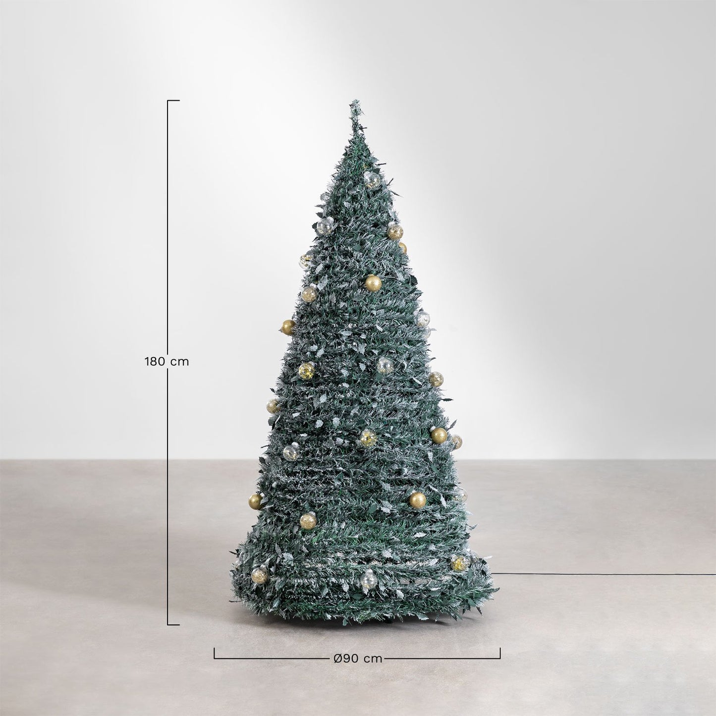 Albero di Natale Pieghevole con Luci a LED