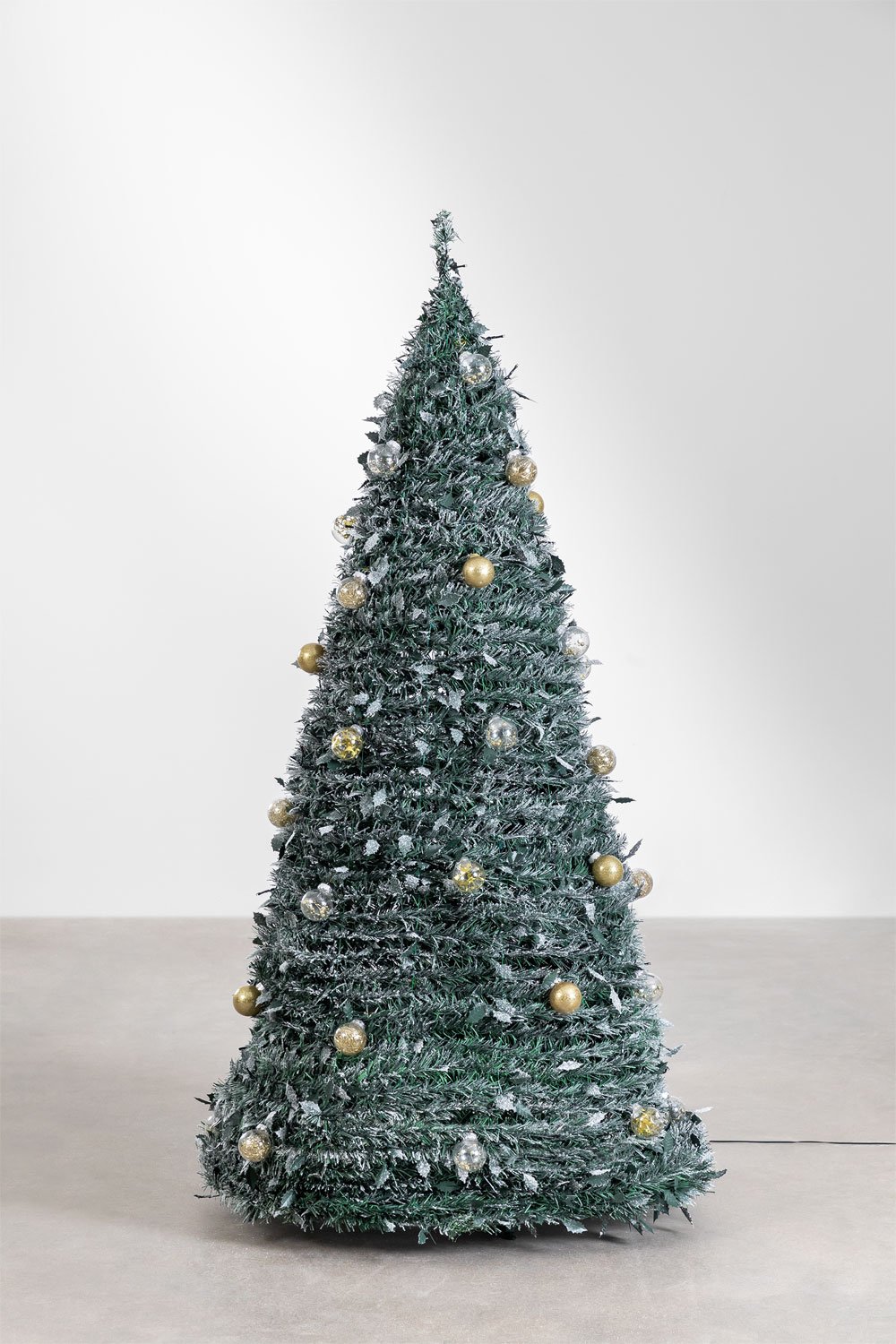Albero di Natale Pieghevole con Luci a LED