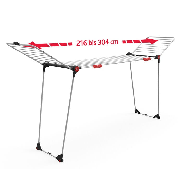 Stendibiancheria Vileda Infinity Flex - XXL di oltre 2 metri, stabile e robusto, trasporto pratico