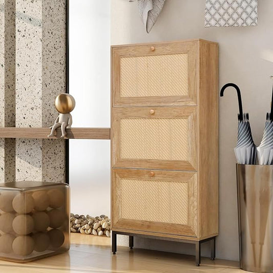 Scarpiera in rattan: un tocco bohémien ed elegante per la vostra casa