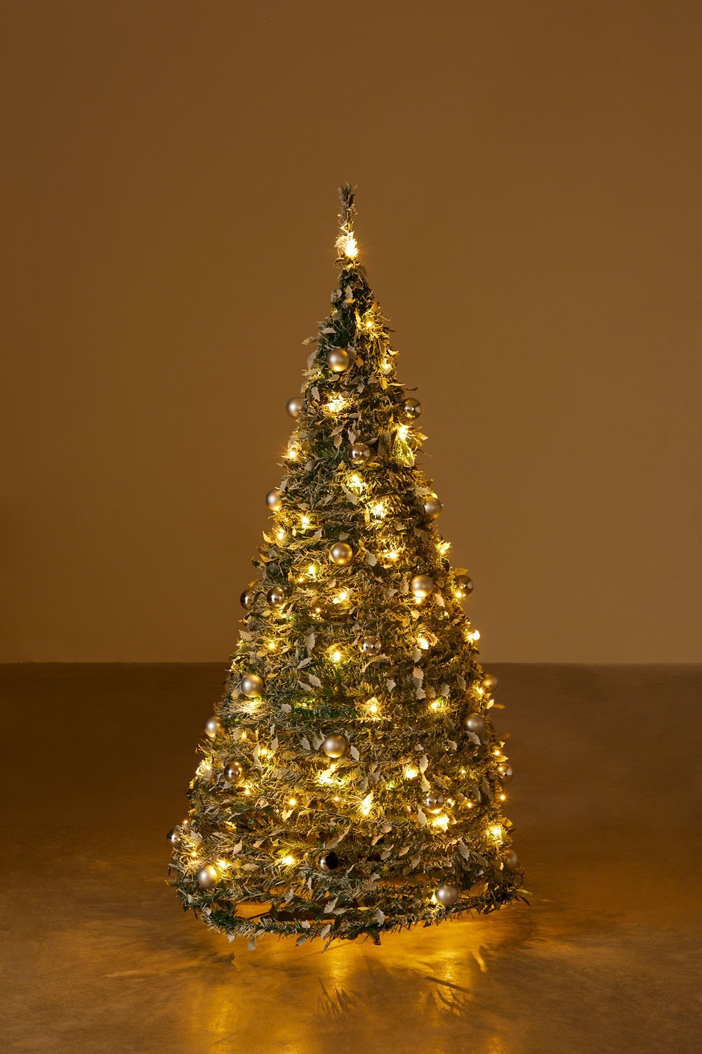 Albero di Natale Pieghevole con Luci a LED