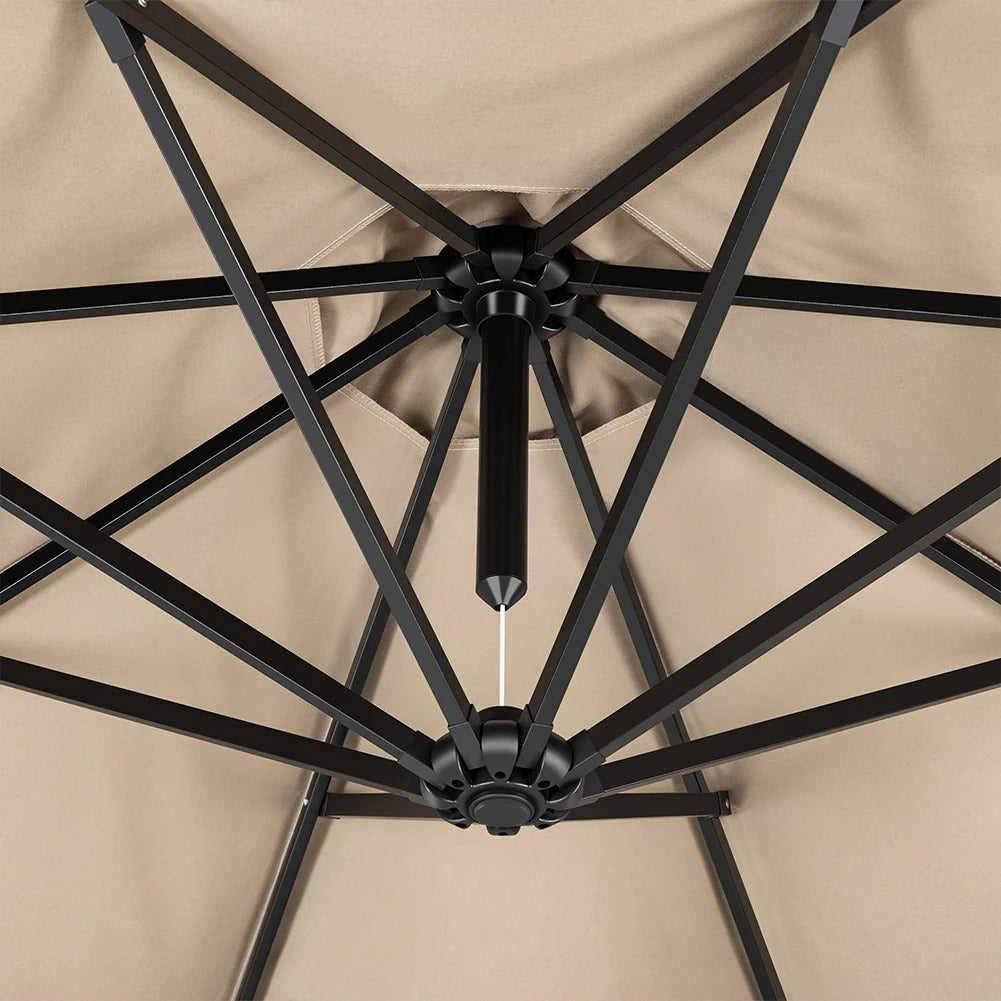 Ombrellone da Giardino con Luce LED Solare 3x3